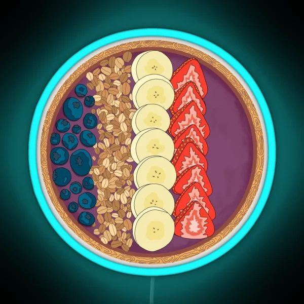 Smoothie Bowl RGB Neon Sign
