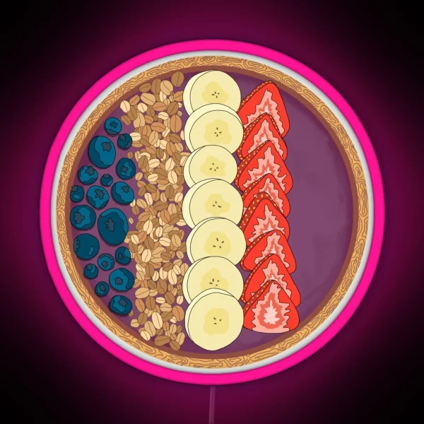 Smoothie Bowl RGB Neon Sign