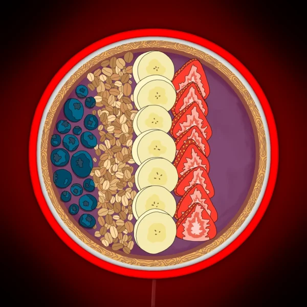 Smoothie Bowl RGB Neon Sign