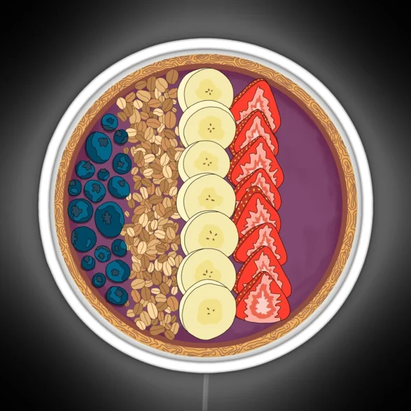 Smoothie Bowl RGB Neon Sign