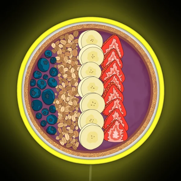 Smoothie Bowl RGB Neon Sign