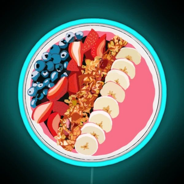 Smoothie Bowl RGB Neon Sign