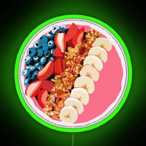 Smoothie Bowl RGB Neon Sign