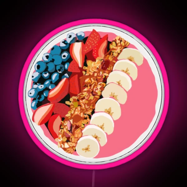 Smoothie Bowl RGB Neon Sign