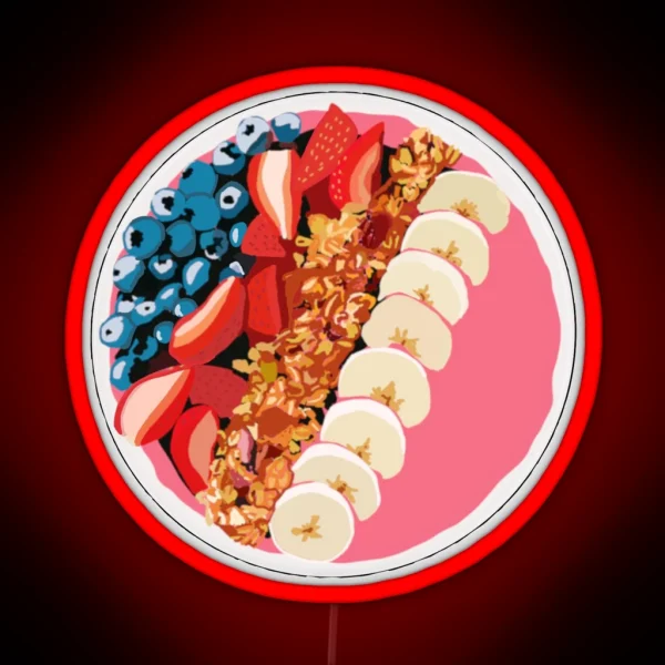 Smoothie Bowl RGB Neon Sign