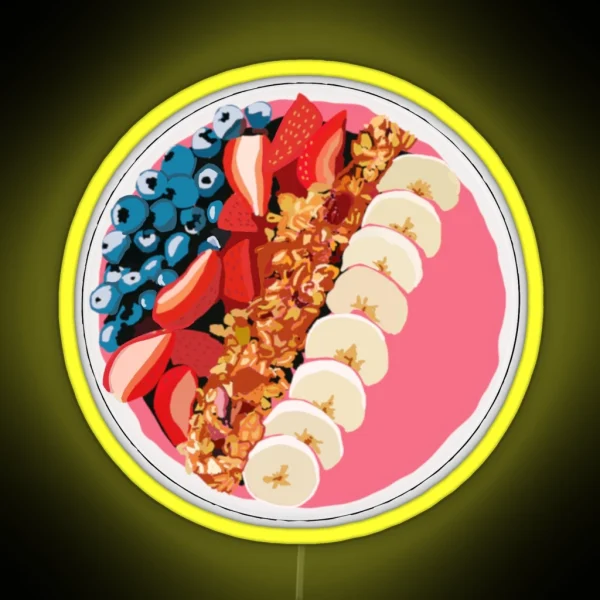 Smoothie Bowl RGB Neon Sign