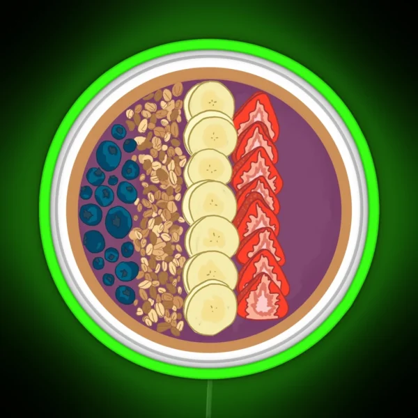 Smoothie Bowl RGB Neon Sign