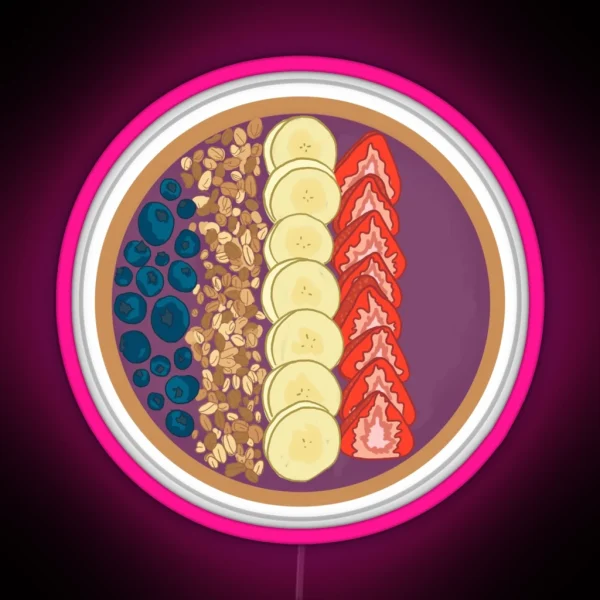 Smoothie Bowl RGB Neon Sign