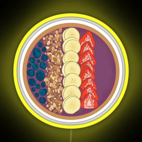 Smoothie Bowl RGB Neon Sign