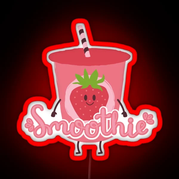 Smoothie Is My Valentine Sweet Heart Gift RGB Neon Sign