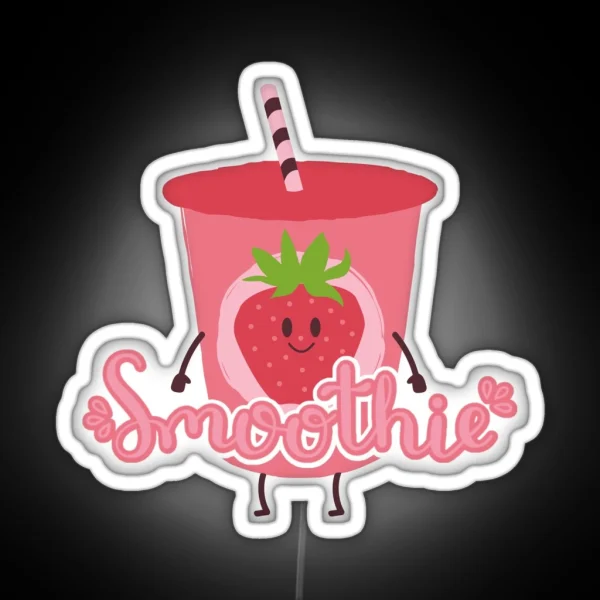 Smoothie Is My Valentine Sweet Heart Gift RGB Neon Sign