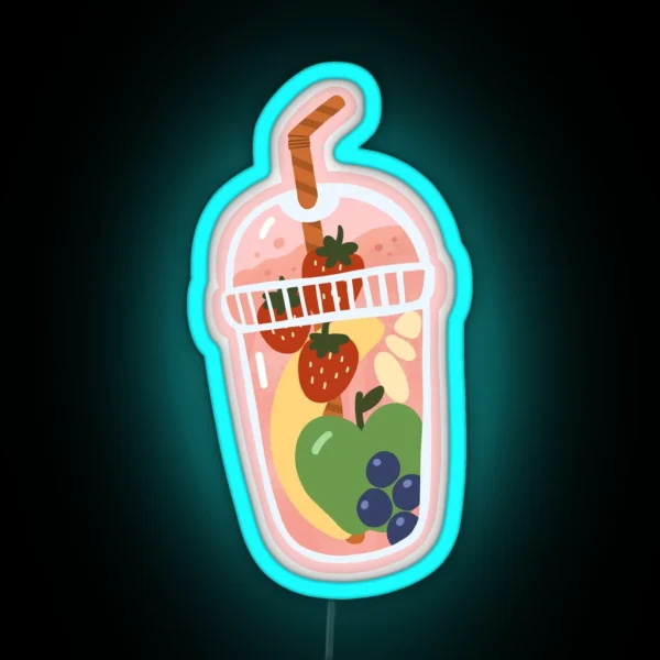 Smoothie Lover RGB Neon Sign