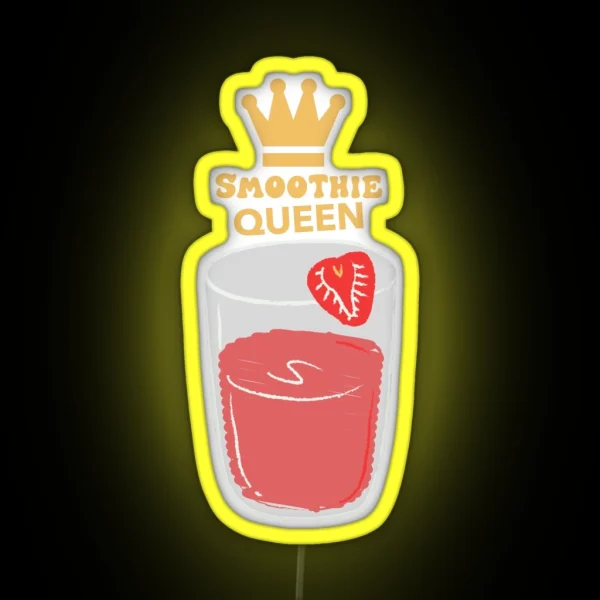SMOOTHIE QUEEN RGB Neon Sign