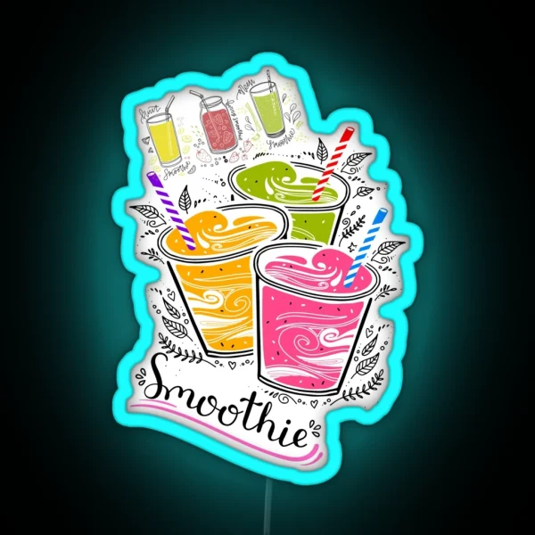 Smoothies RGB Neon Sign