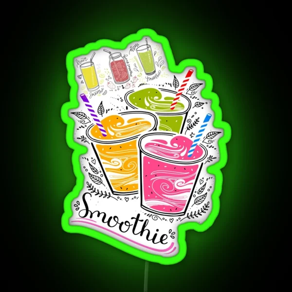 Smoothies RGB Neon Sign