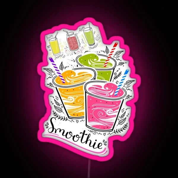 Smoothies RGB Neon Sign