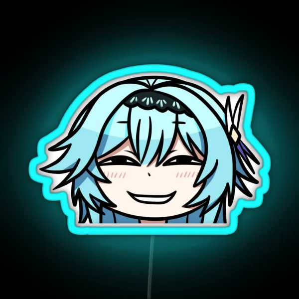 Smug Eula Genshin Impact RGB Neon Sign