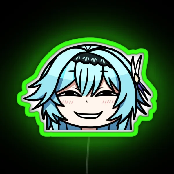 Smug Eula Genshin Impact RGB Neon Sign