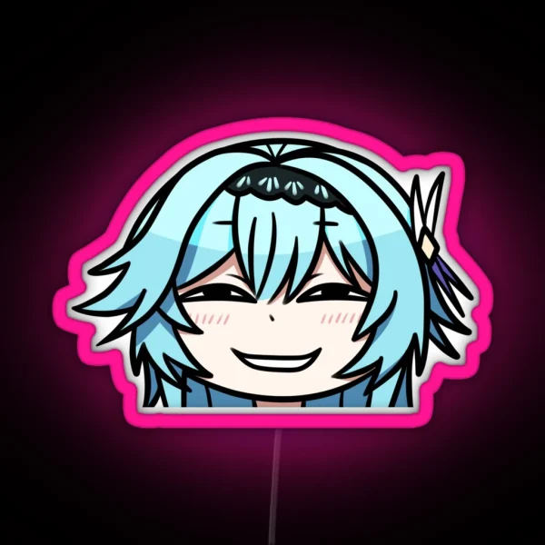 Smug Eula Genshin Impact RGB Neon Sign