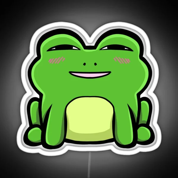 Smug Frog Anya Frogger RGB Neon Sign