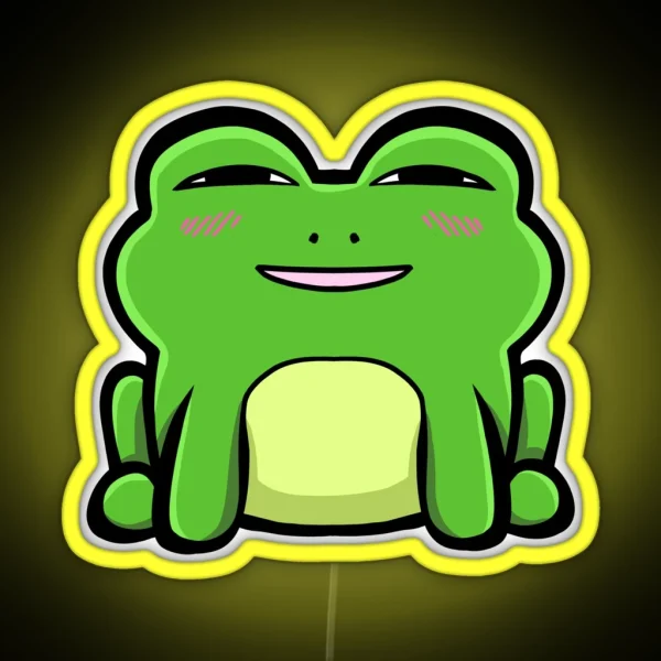 Smug Frog Anya Frogger RGB Neon Sign