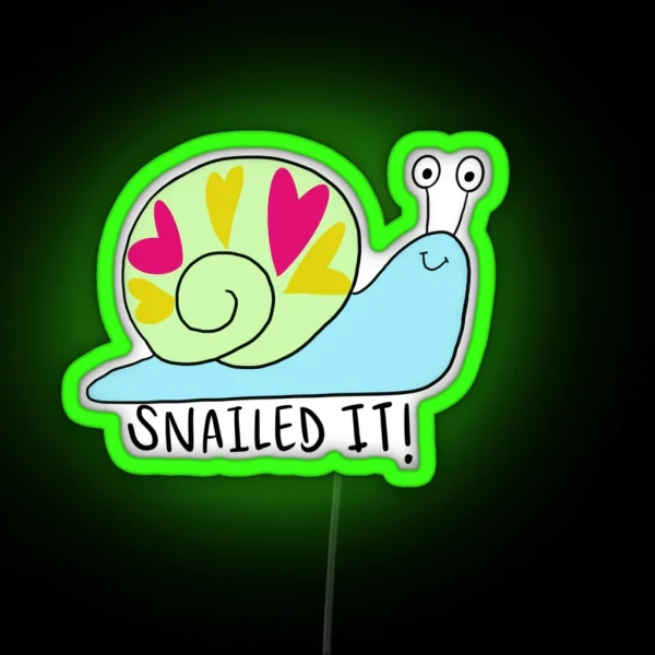 Snailed It RGB Neon Sign