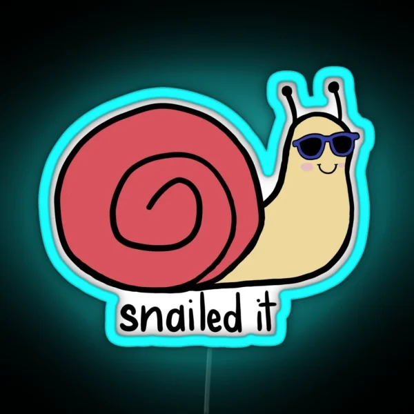 Snailed It RGB Neon Sign