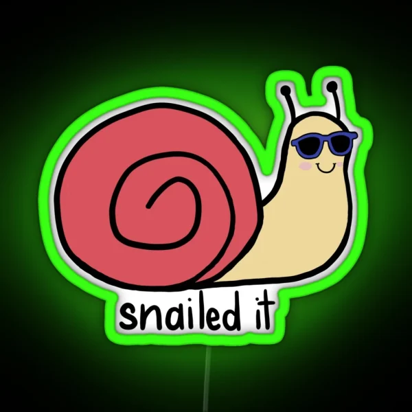 Snailed It RGB Neon Sign