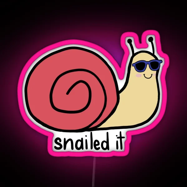 Snailed It RGB Neon Sign