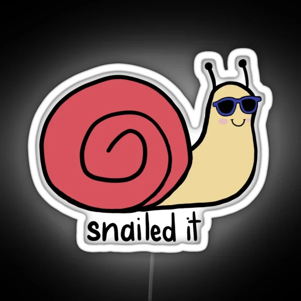 Snailed It RGB Neon Sign