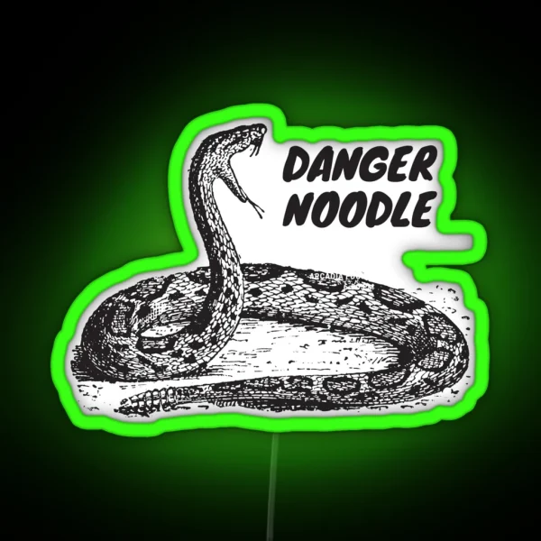 Snake Lover Danger Noodle RGB Neon Sign