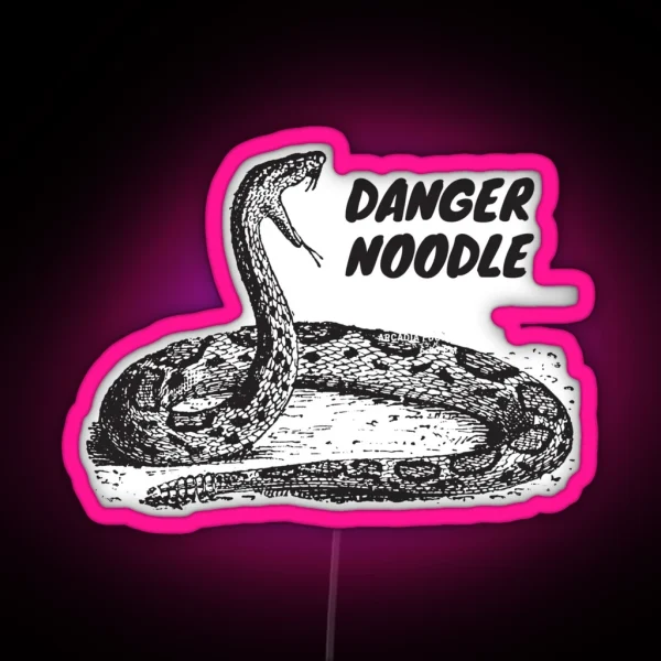 Snake Lover Danger Noodle RGB Neon Sign