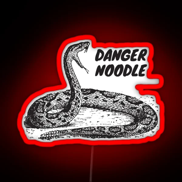 Snake Lover Danger Noodle RGB Neon Sign