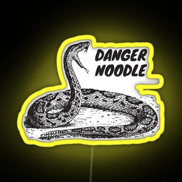 Snake Lover Danger Noodle RGB Neon Sign
