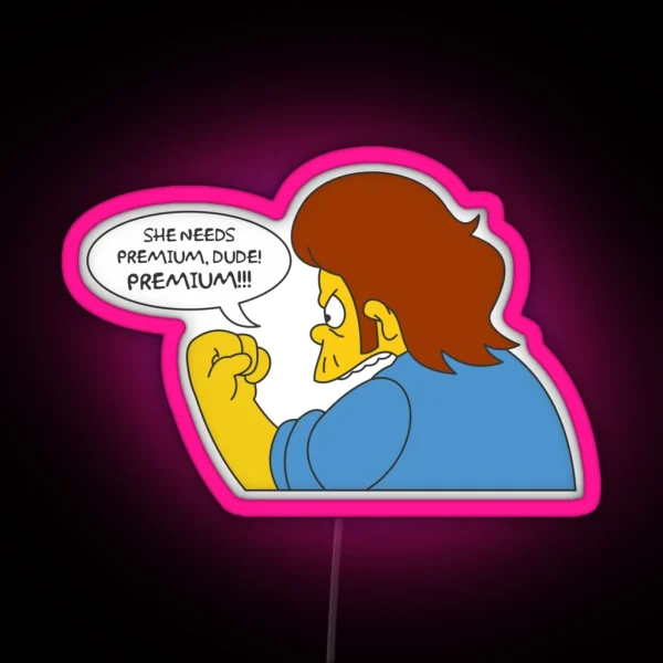 Snake She Needs Premium Dude RGB Neon Sign