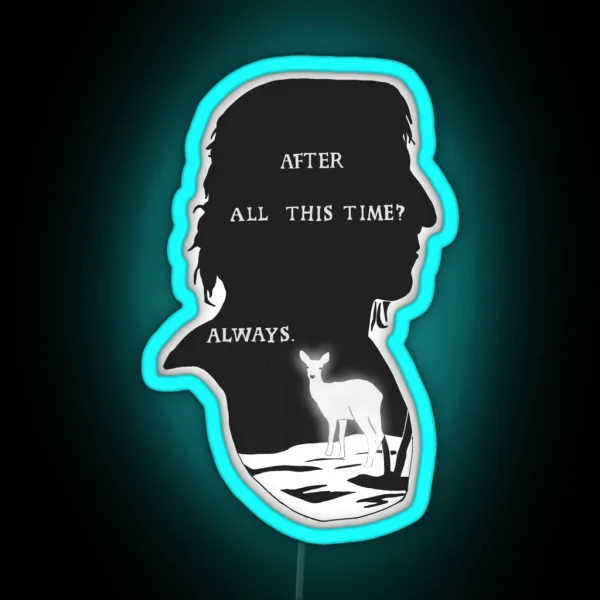 Snape Always Doe Patronus RGB Neon Sign