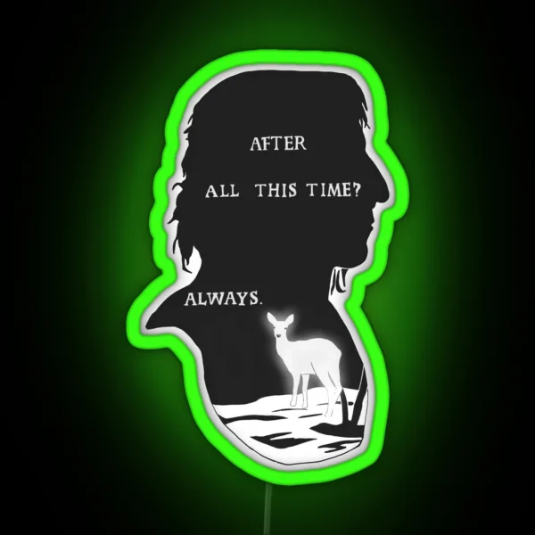 Snape Always Doe Patronus RGB Neon Sign