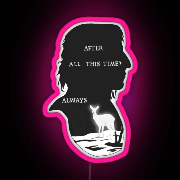 Snape Always Doe Patronus RGB Neon Sign