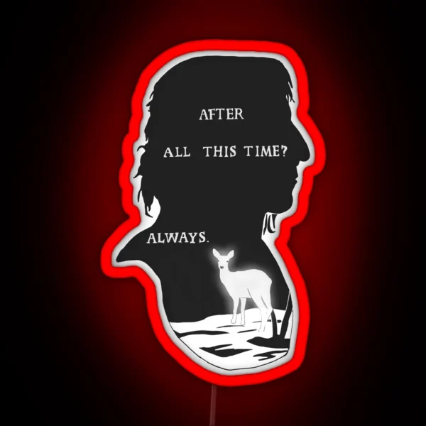Snape Always Doe Patronus RGB Neon Sign