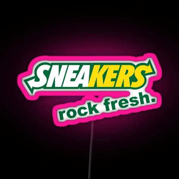 Sneakers Rock Fresh RGB Neon Sign