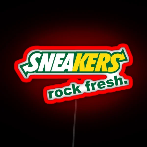 Sneakers Rock Fresh RGB Neon Sign