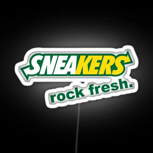 Sneakers Rock Fresh RGB Neon Sign