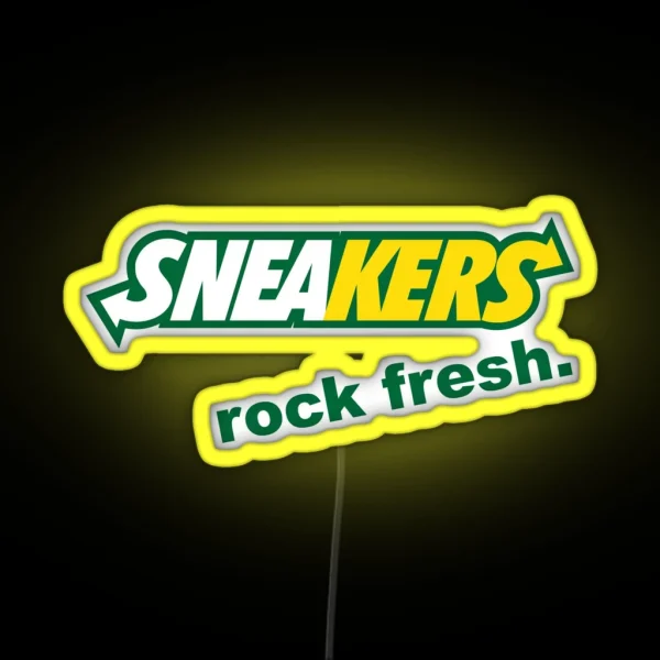 Sneakers Rock Fresh RGB Neon Sign