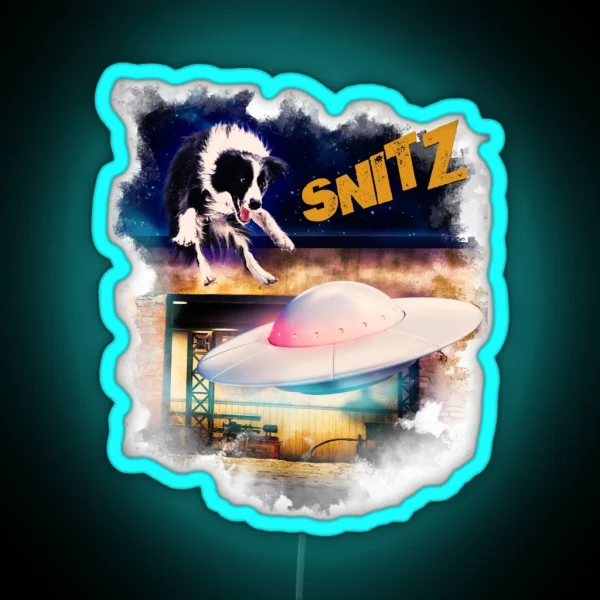 Snitz Dog Bob S Saucer Repair Bob And Nikki RGB Neon Sign
