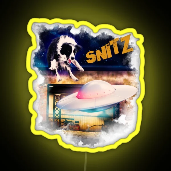Snitz Dog Bob S Saucer Repair Bob And Nikki RGB Neon Sign