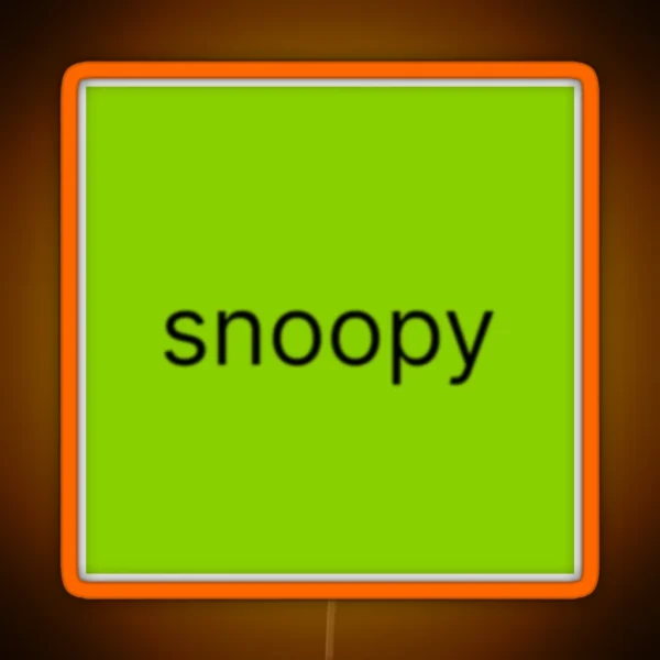 Snoopy Brat Album Charli Xcx RGB Neon Sign