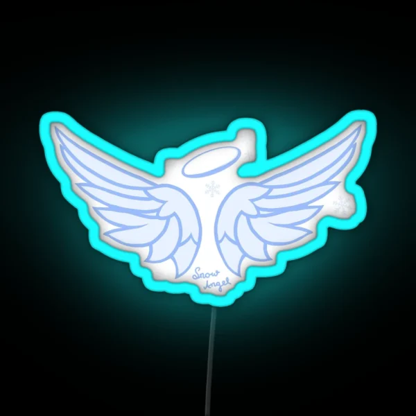 Snow Angel Renee Rapp RGB Neon Sign