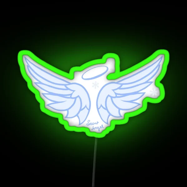Snow Angel Renee Rapp RGB Neon Sign
