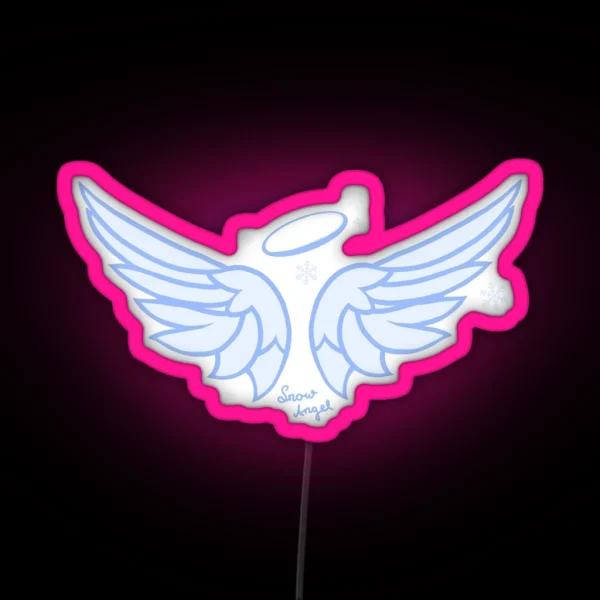 Snow Angel Renee Rapp RGB Neon Sign