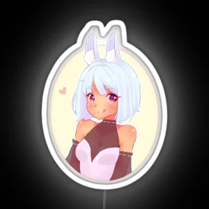 Snow Bunny RGB Neon Sign